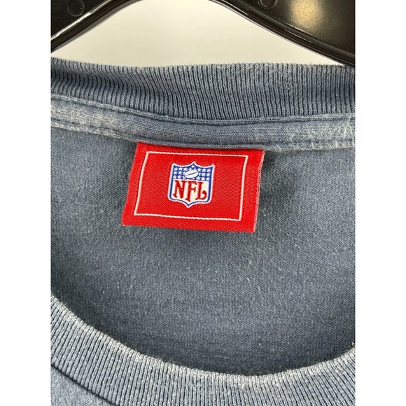 NFL Football Seattle Seahawks Blue Long Sleeve Graphic Tee T Shirt Large - Picture 3 of 12